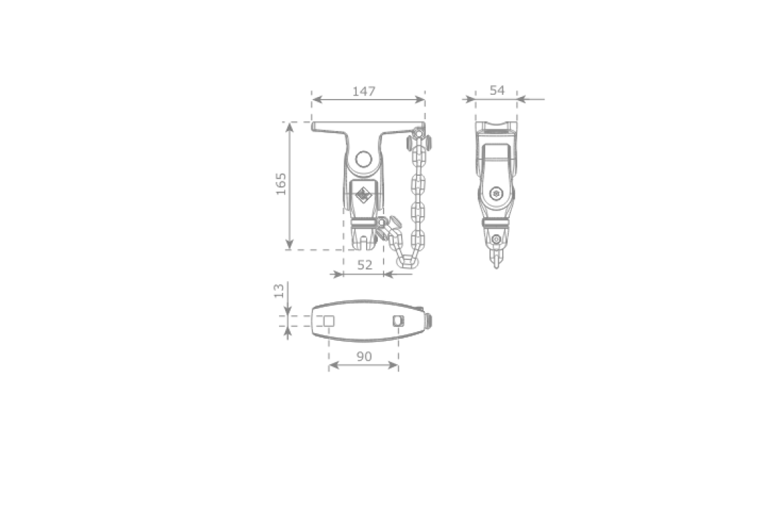 Shanti birds Nest Swing Hook for group swings mounting plate & chain